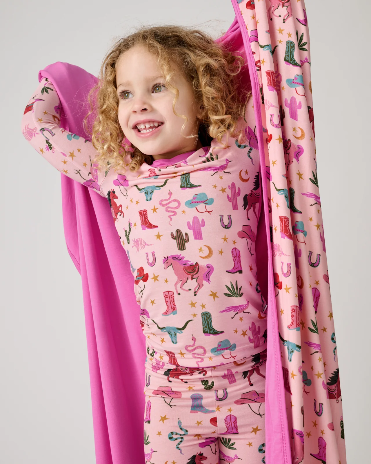 Pink Rancher Roundup Large Cloud Blanket® - Image 4