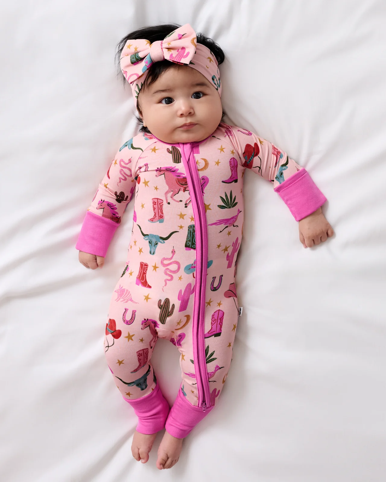 Pink Rancher Roundup Luxe Bow Headband - Image 2