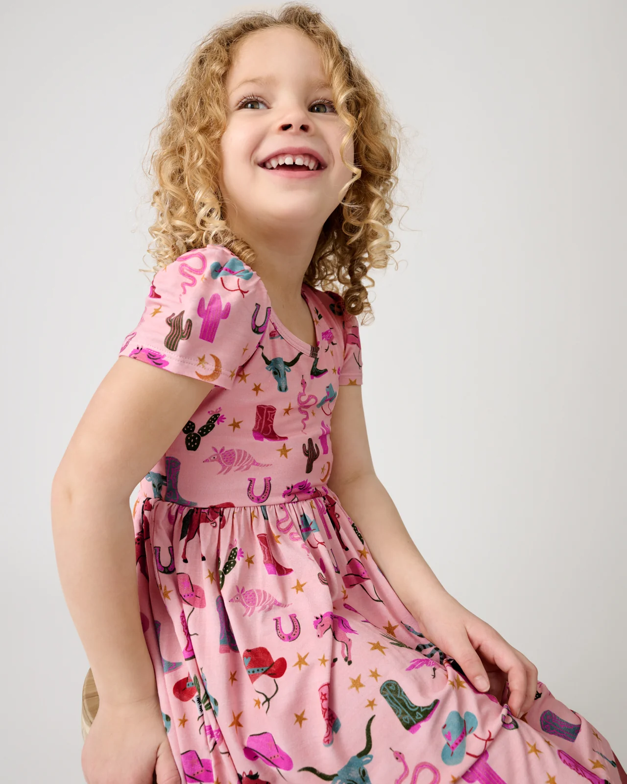 Pink Rancher Roundup Skater Dress - Image 3