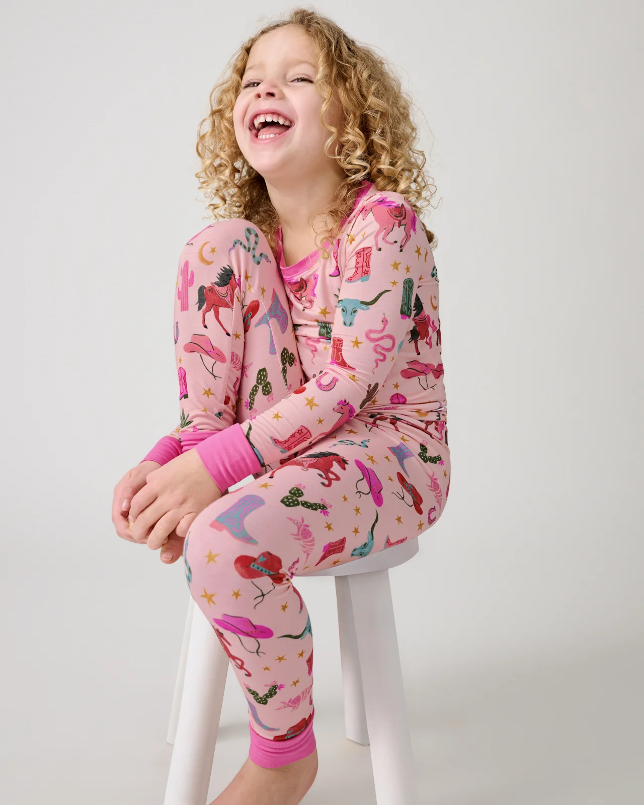 Pink Rancher Roundup Two-Piece Pajama Set - Image 2
