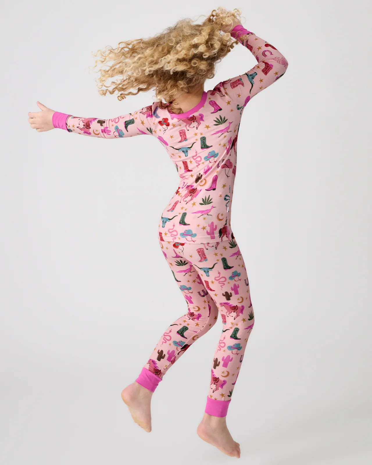 Pink Rancher Roundup Two-Piece Pajama Set - Image 5