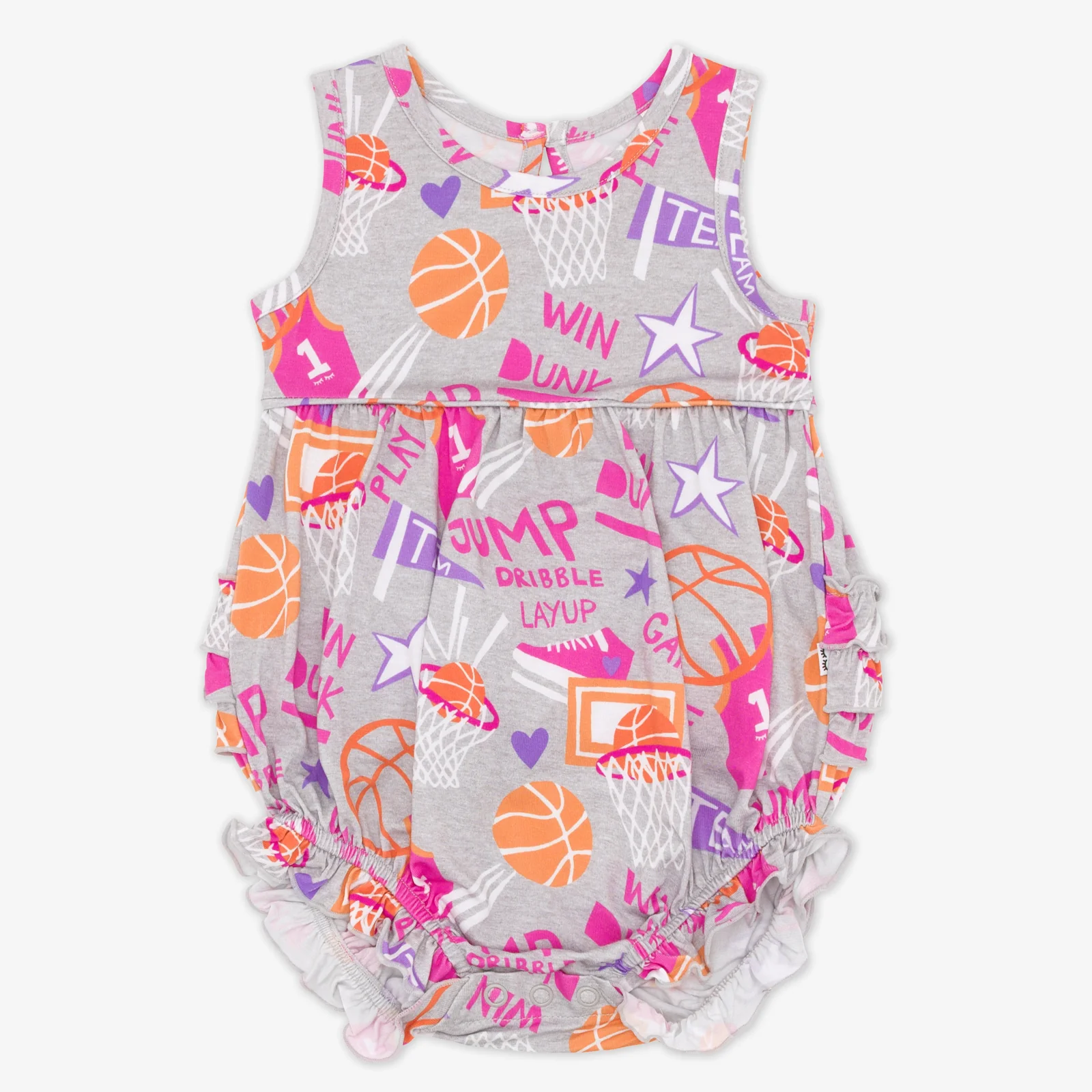 Pink Slam Dunk Bubble Romper - Image 3