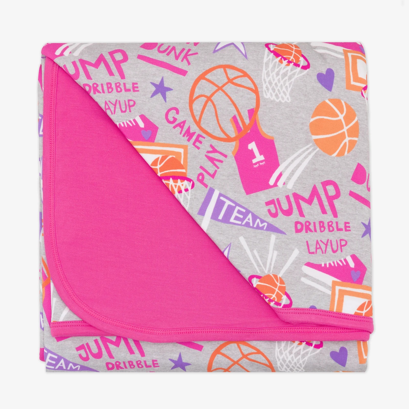 Pink Slam Dunk Large Cloud Blanket® - Image 4