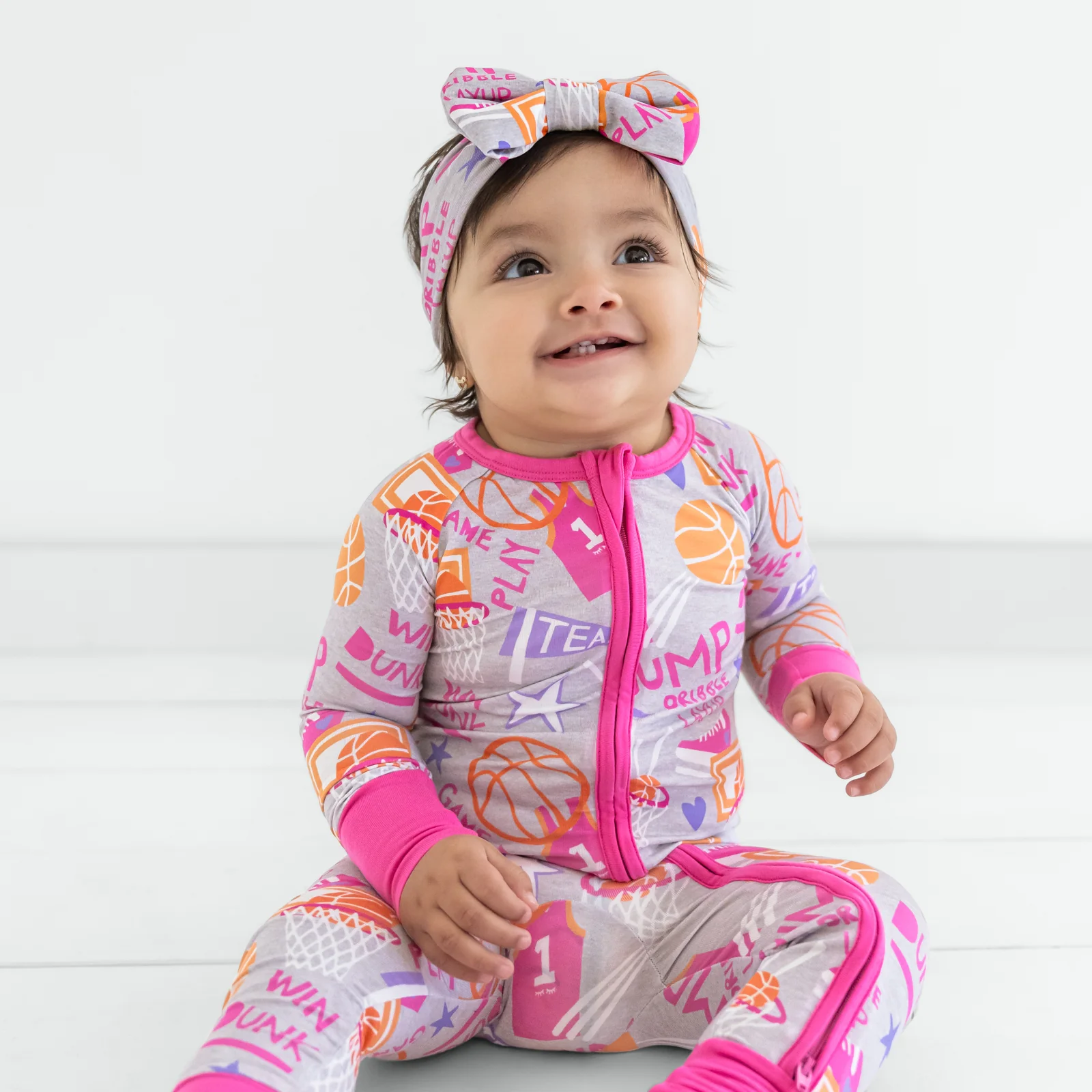 Pink Slam Dunk Luxe Bow Headband - Image 2
