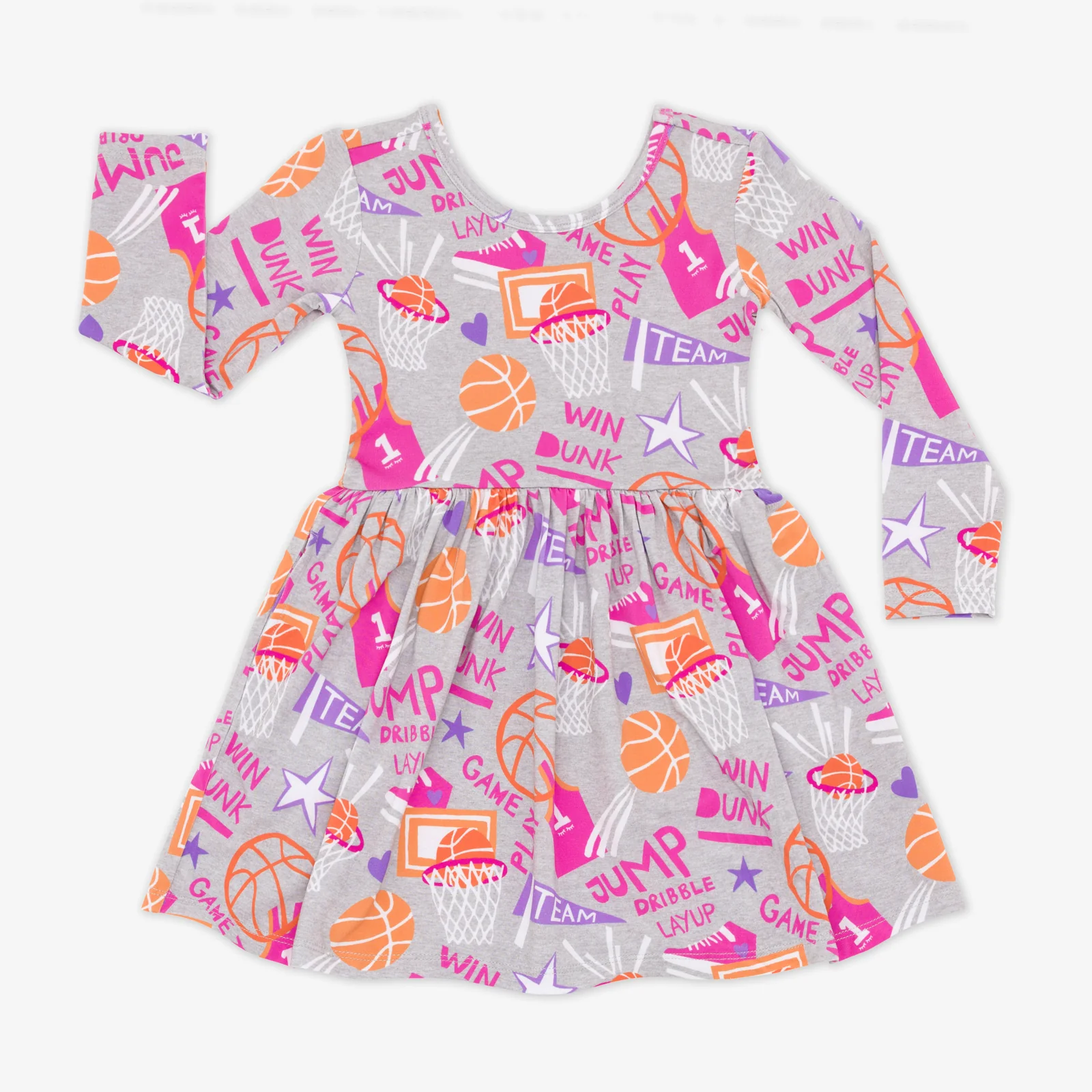 Pink Slam Dunk Skater Dress - Image 3