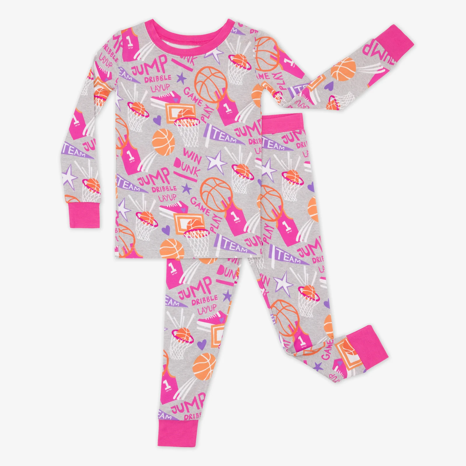 Pink Slam Dunk Two-Piece Pajama Set - Image 2