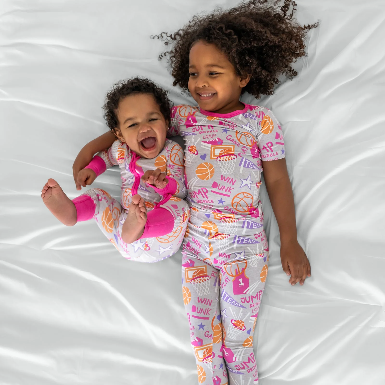 Pink Slam Dunk Two-Piece Short Sleeve Pajama Set - Image 5