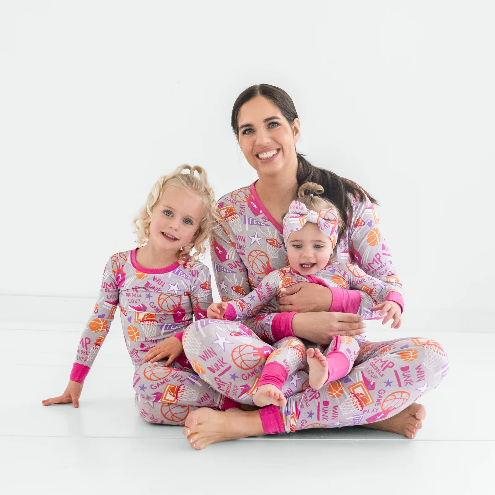 Pink Slam Dunk Women's Pajama Pants - Image 2