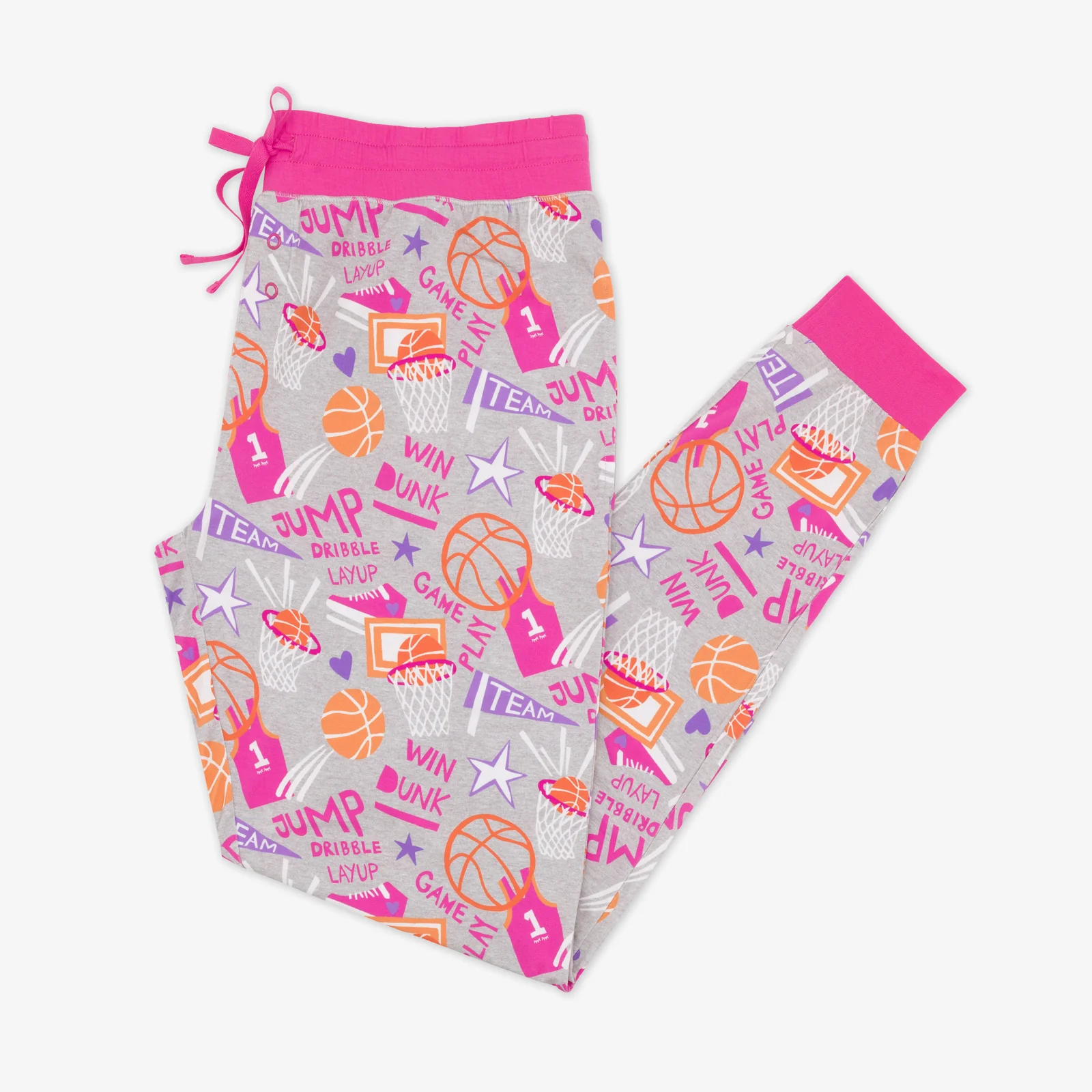 Pink Slam Dunk Women's Pajama Pants - Image 5