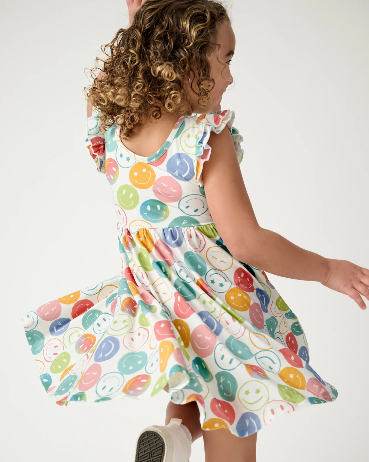 Positive Vibes Flutter Twirl Dress - Image 3