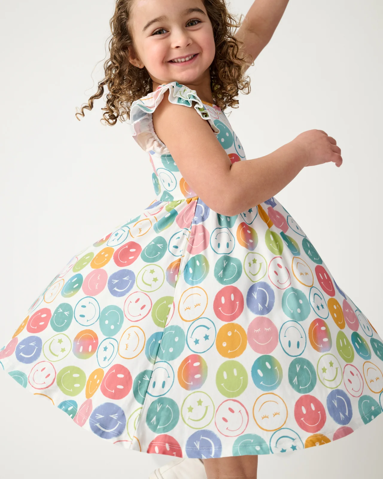Positive Vibes Flutter Twirl Dress - Image 4