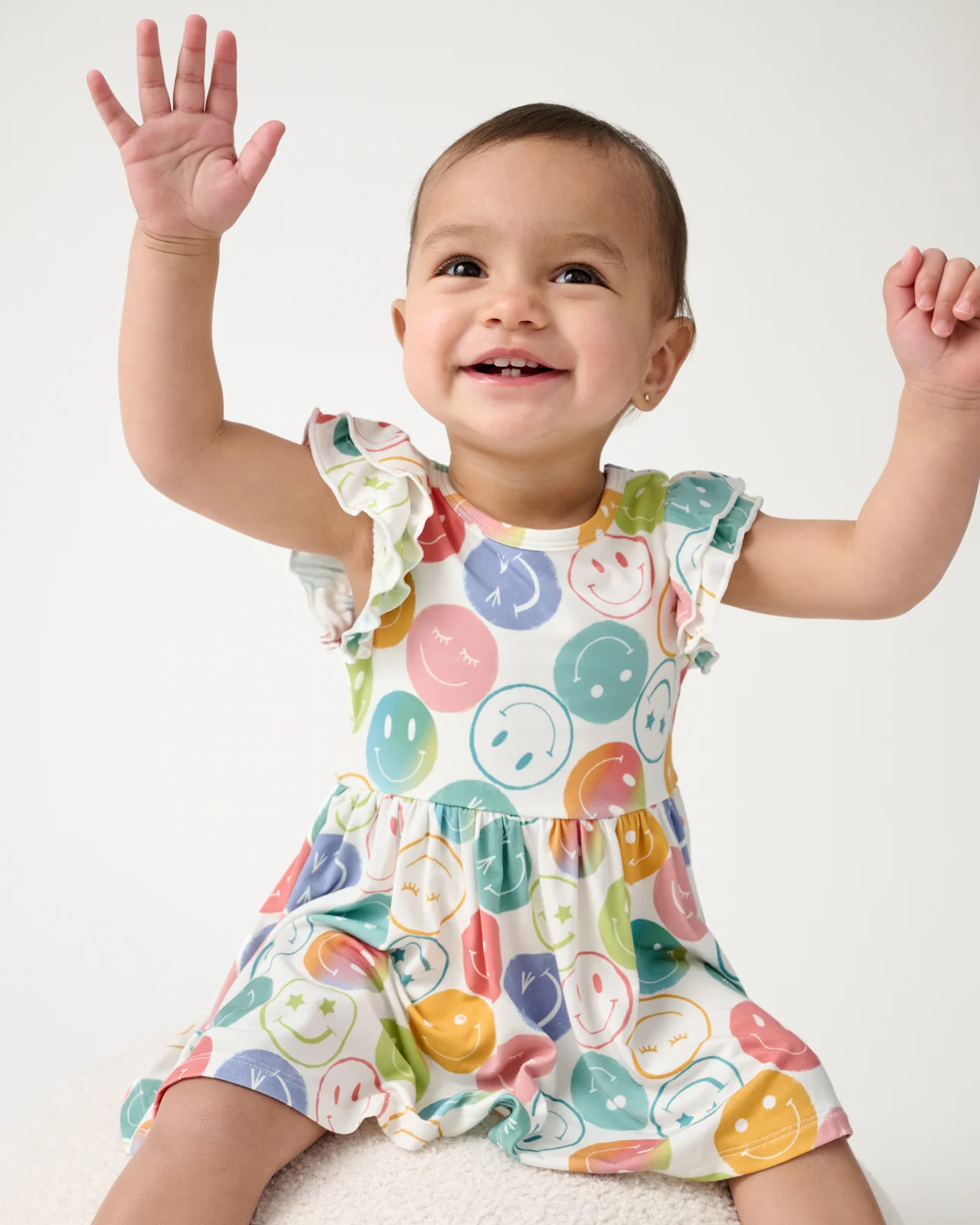 Positive Vibes Flutter Twirl Dress with Bodysuit - Image 2