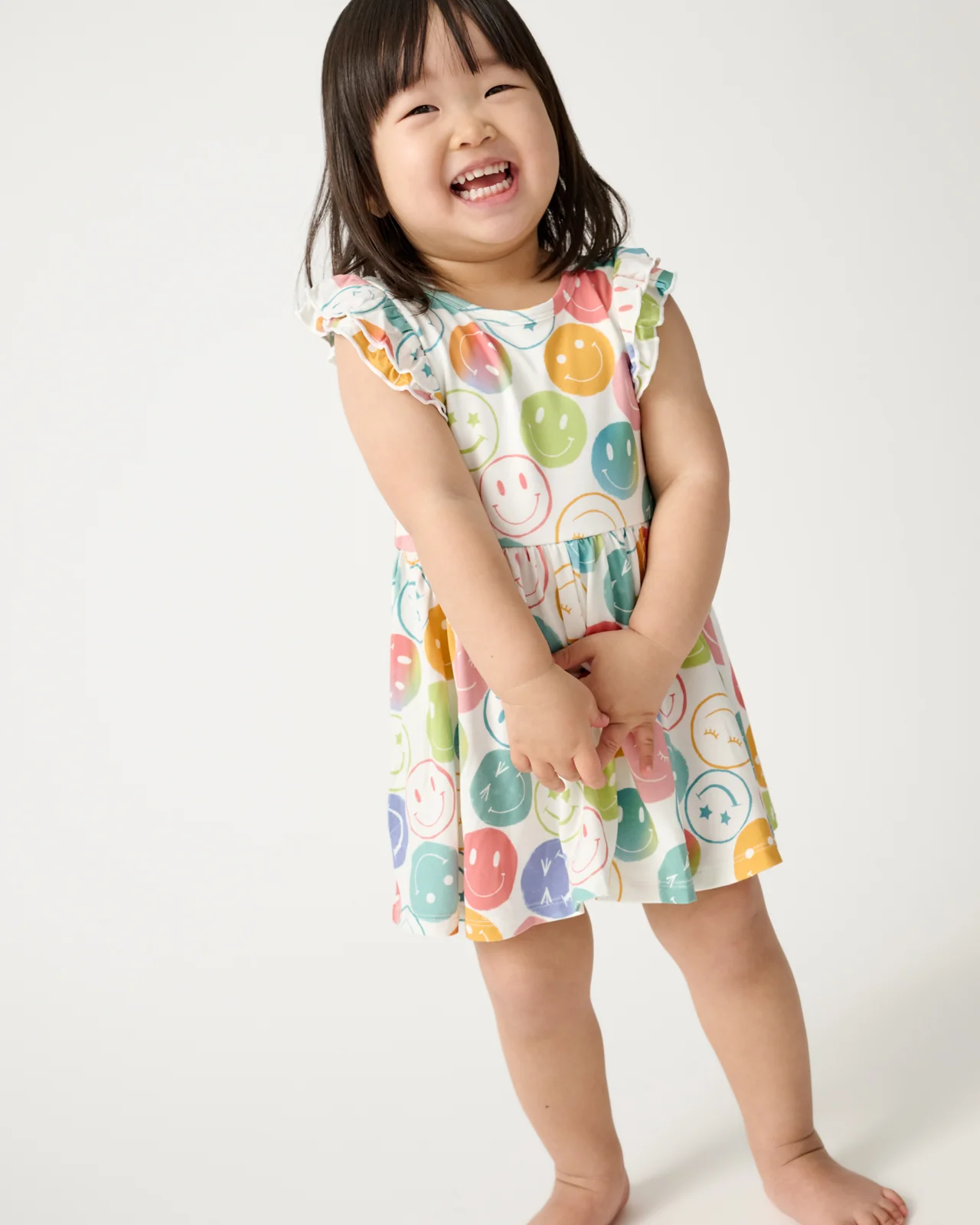 Positive Vibes Flutter Twirl Dress with Bodysuit - Image 3