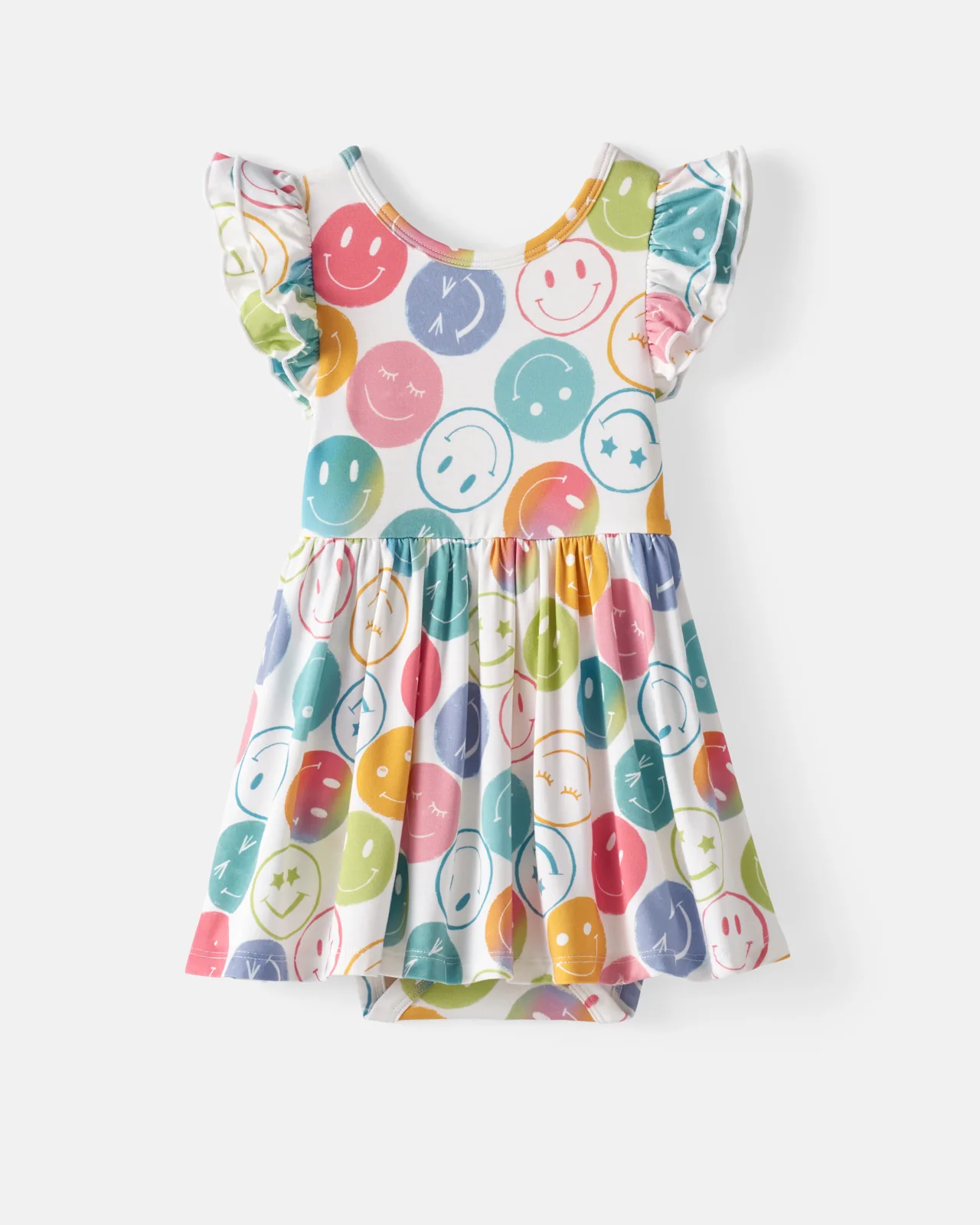 Positive Vibes Flutter Twirl Dress with Bodysuit - Image 7