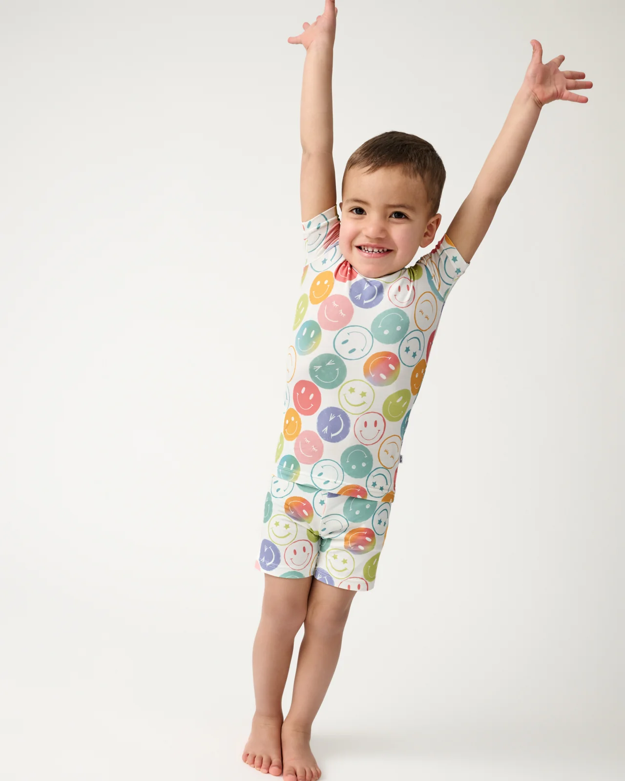 Positive Vibes Two-Piece Short Sleeve & Shorts Pajama Set - Image 2
