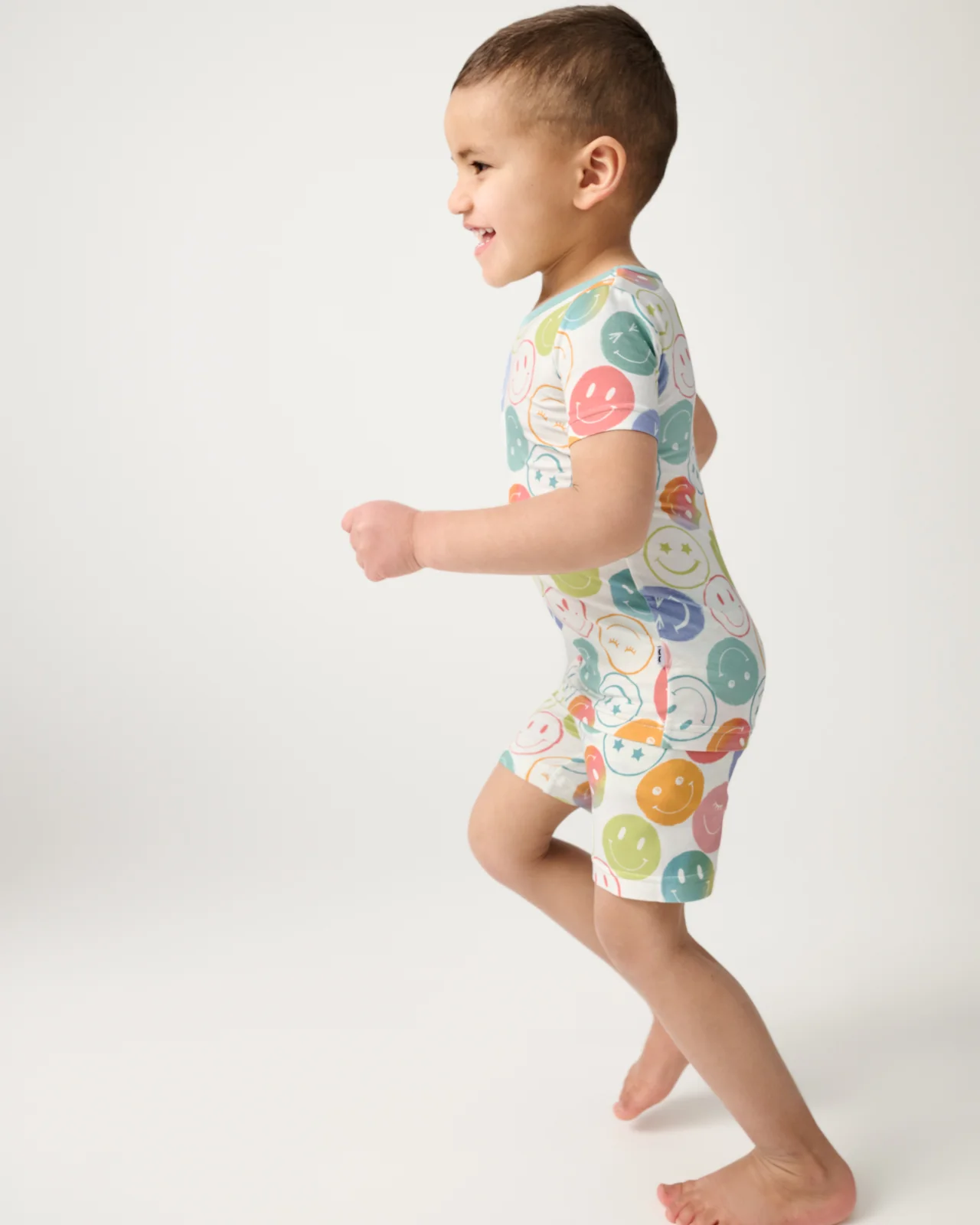 Positive Vibes Two-Piece Short Sleeve & Shorts Pajama Set - Image 3