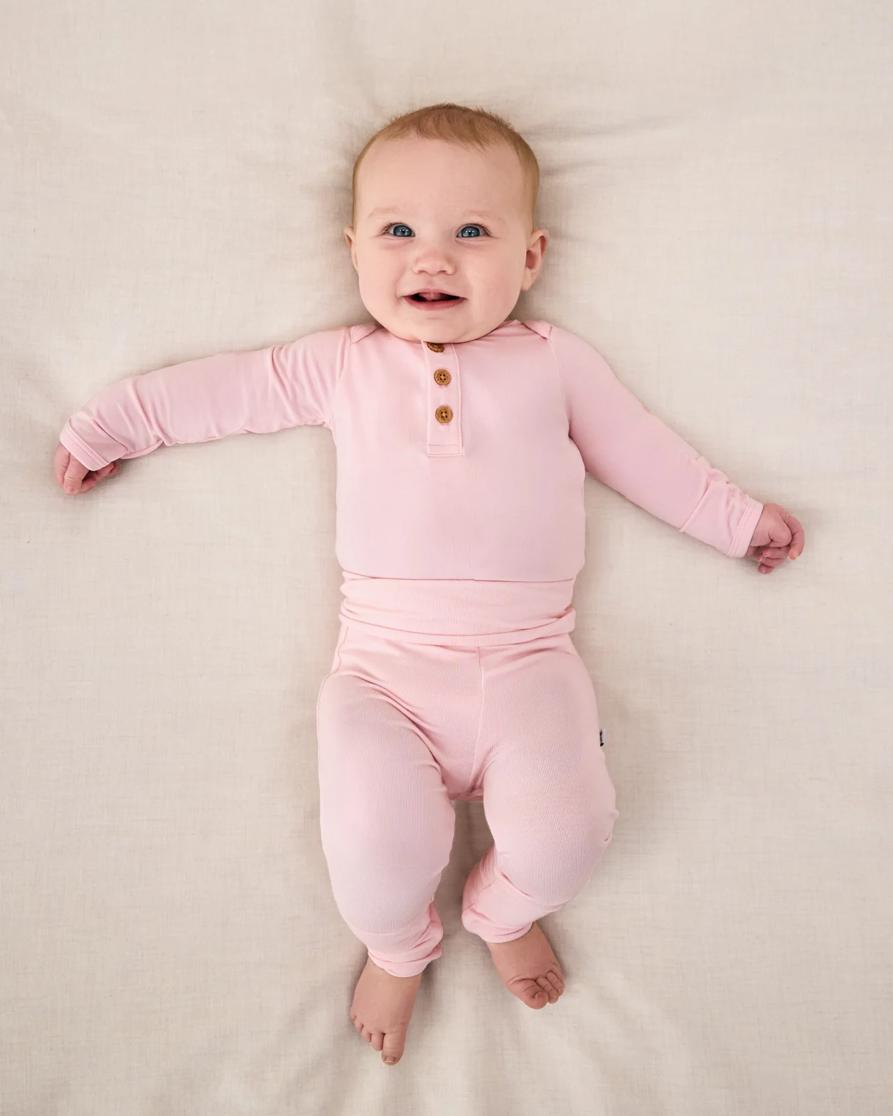 Prima Pink Henley Bodysuit - Image 3