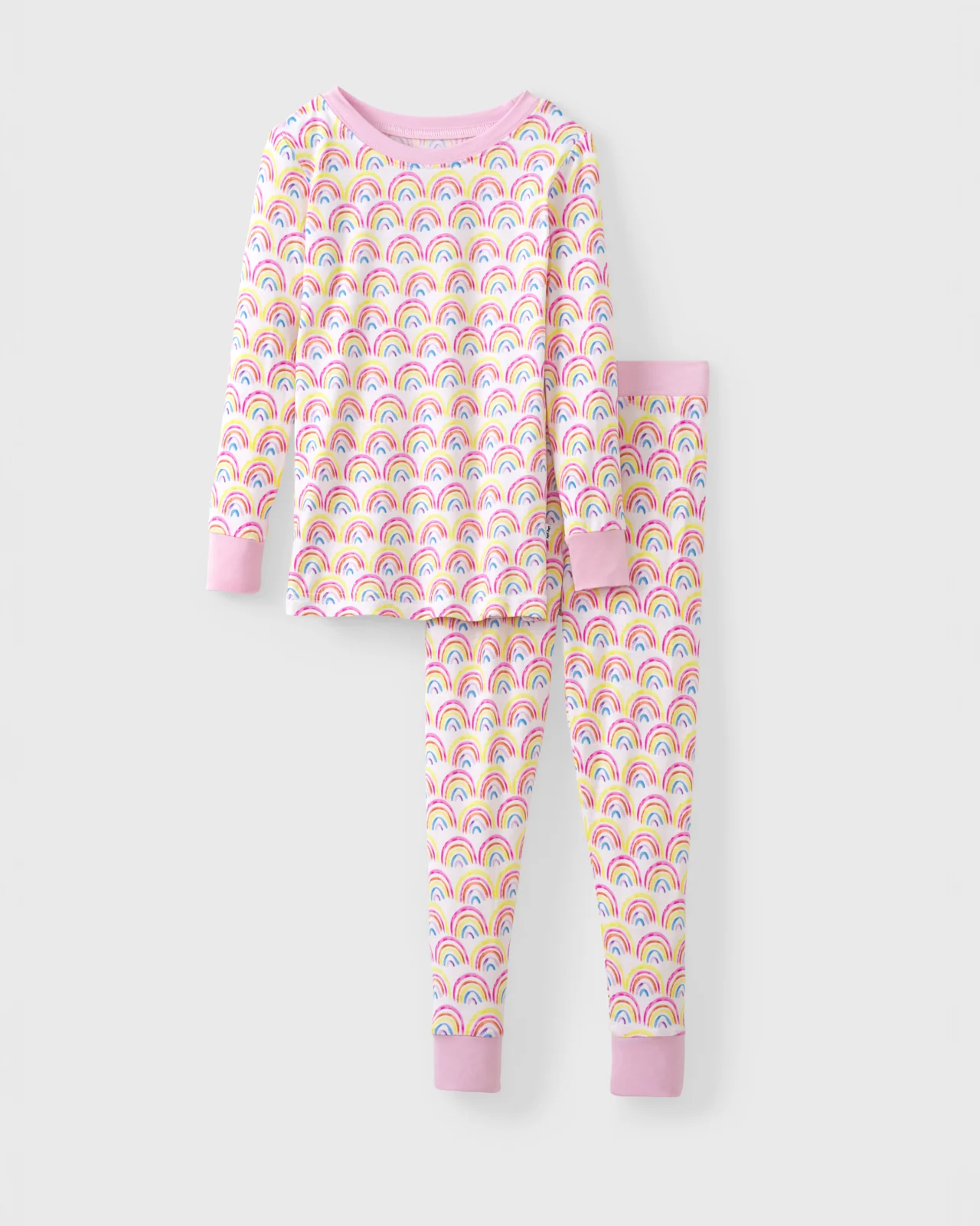 Pastel Rainbows Two-Piece Pajama Set - Image 6