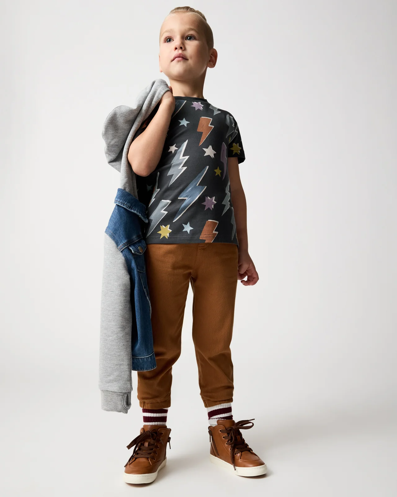 Rich Toffee Denim Jogger - Image 2