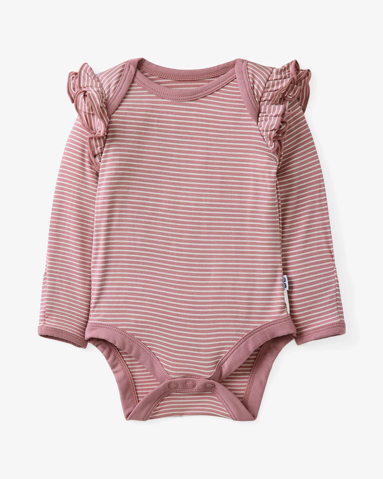 Rosewood Stripe Flutter Bodysuit - Image 4