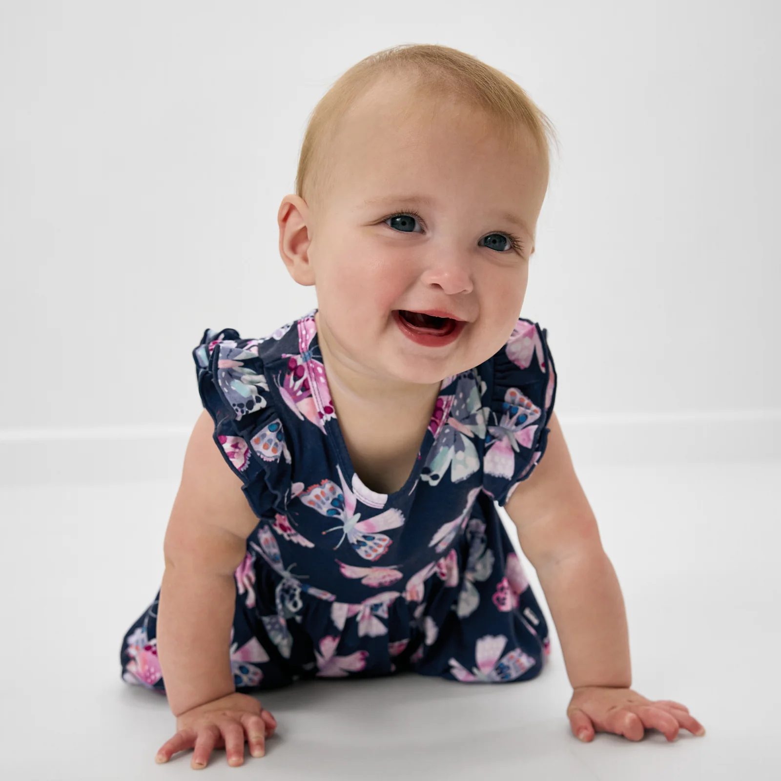 Royal Butterflies Flutter Twirl Dress with Bodysuit - Image 2