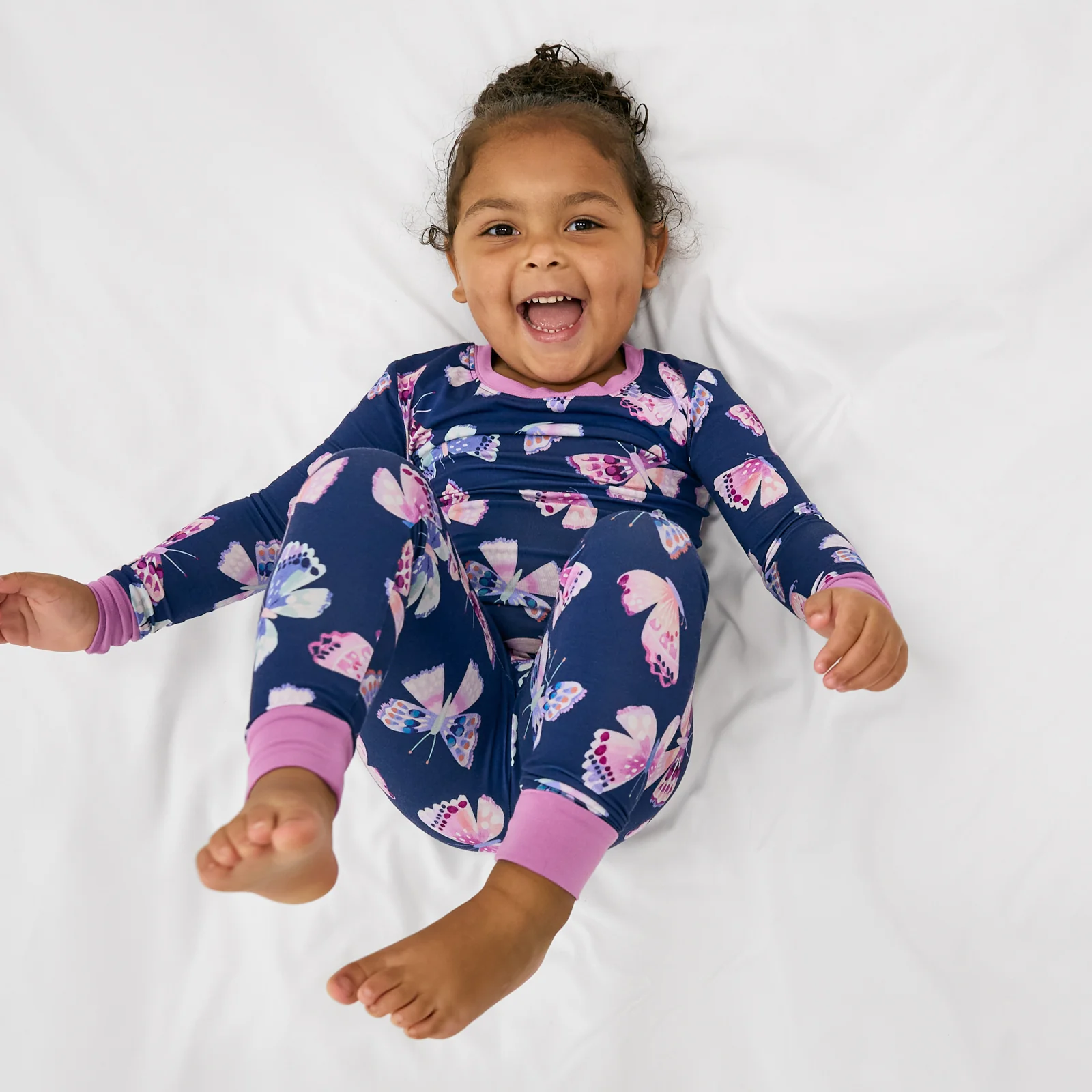 Royal Butterflies Two-Piece Pajama Set - Image 2