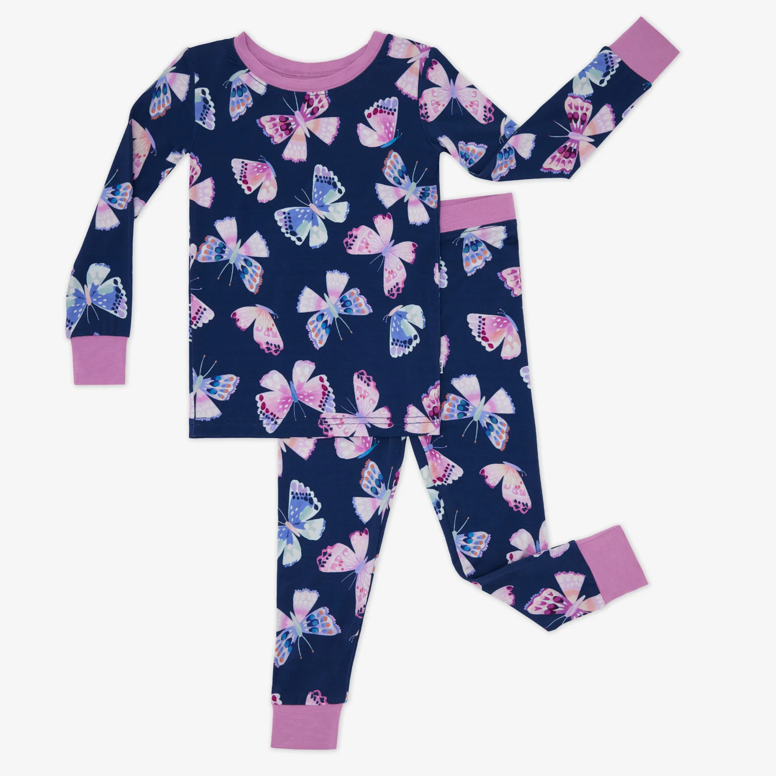 Royal Butterflies Two-Piece Pajama Set - Image 3