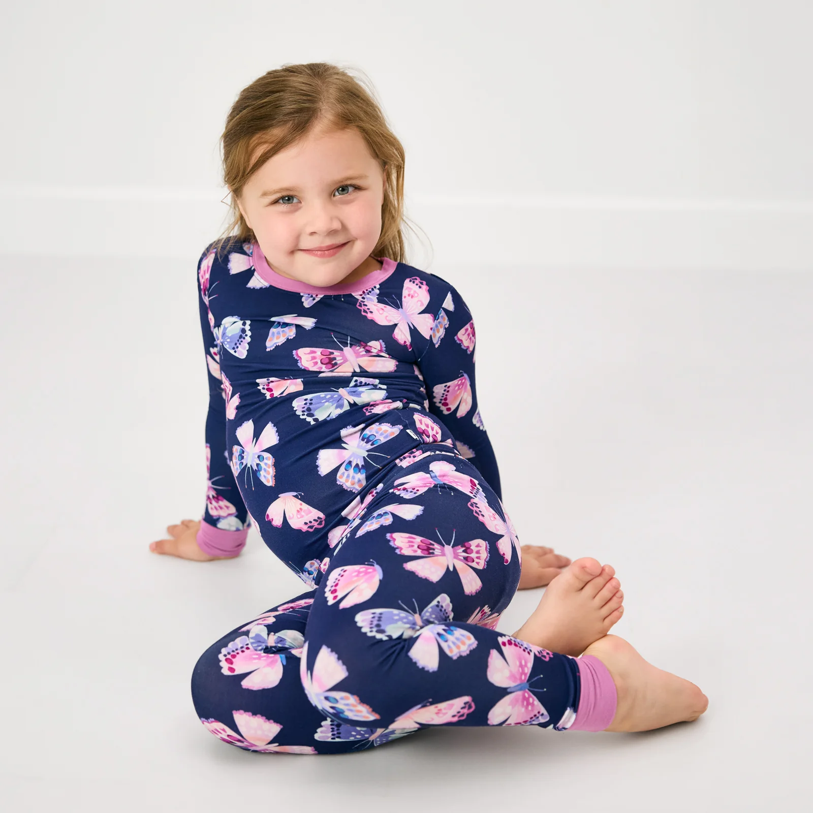 Royal Butterflies Two-Piece Pajama Set - Image 6