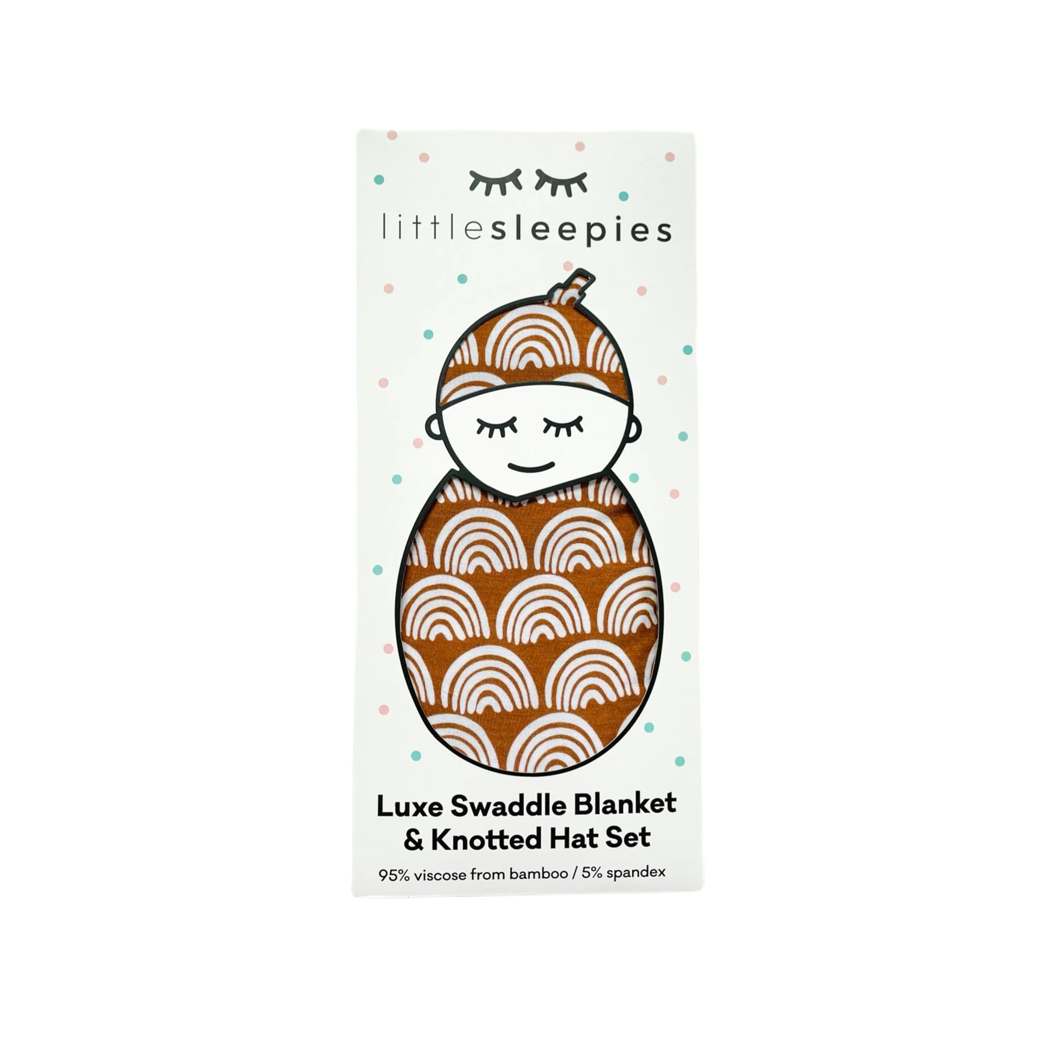 Rust Rainbows Swaddle & Hat Set - Image 4