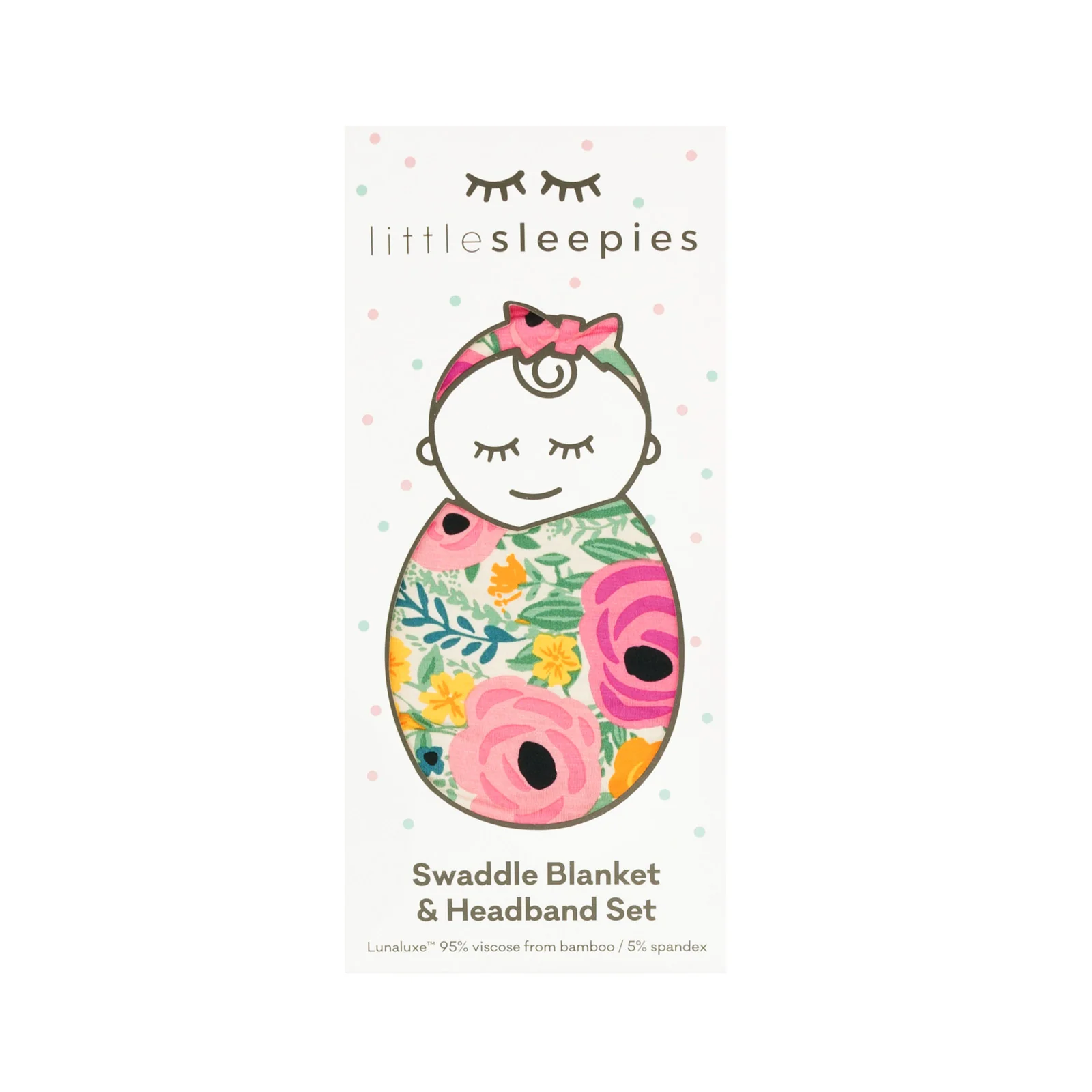 Secret Garden Swaddle & Luxe Bow Headband Set - Image 4