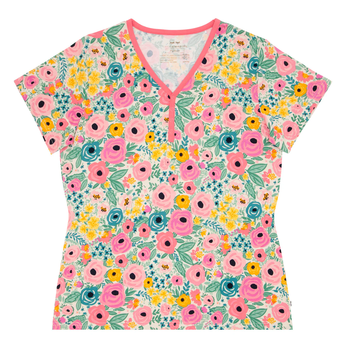 Secret Garden Women's Short Sleeve Pajama Top - Image 4