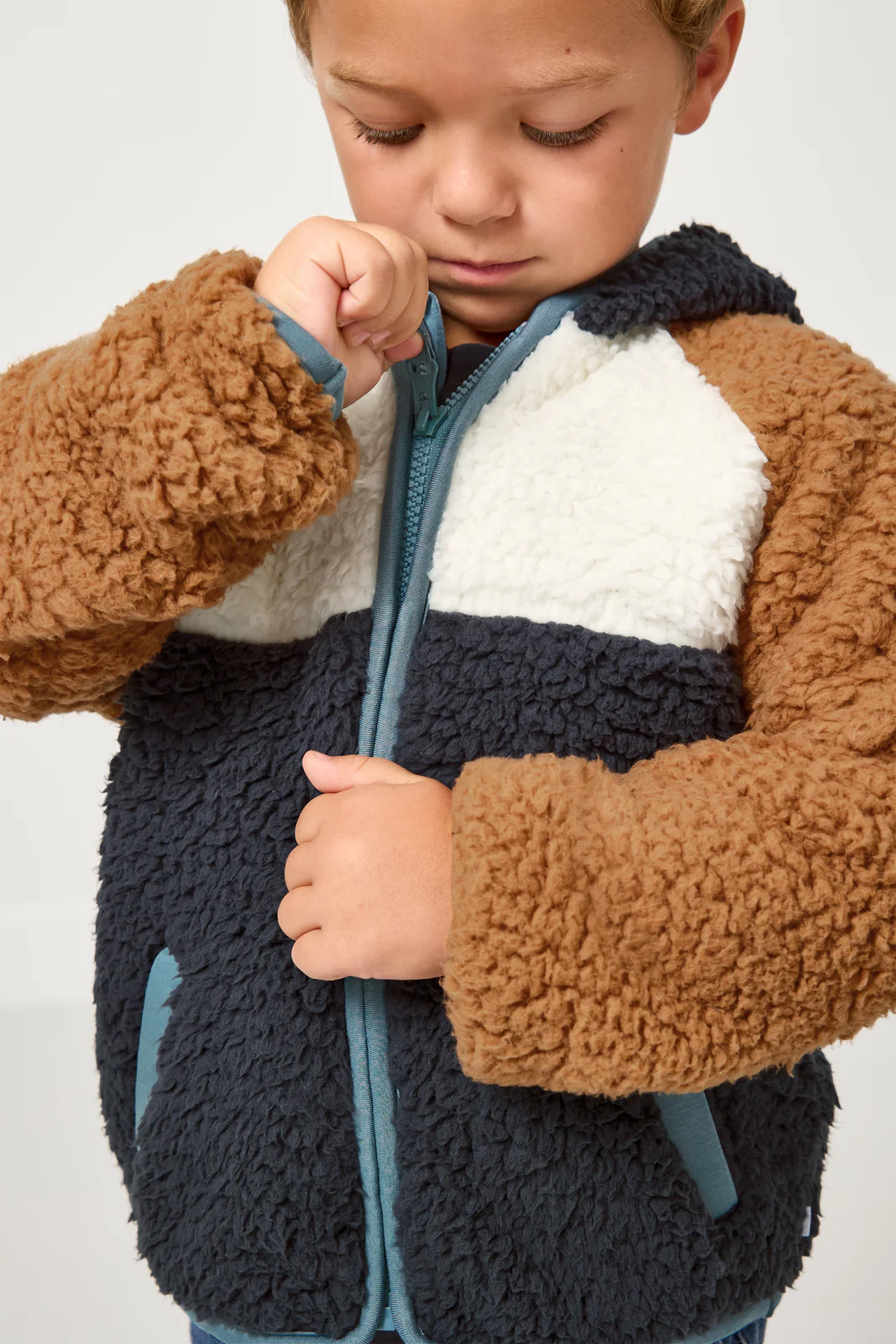 Shadow Gray Sherpa Jacket - Image 3