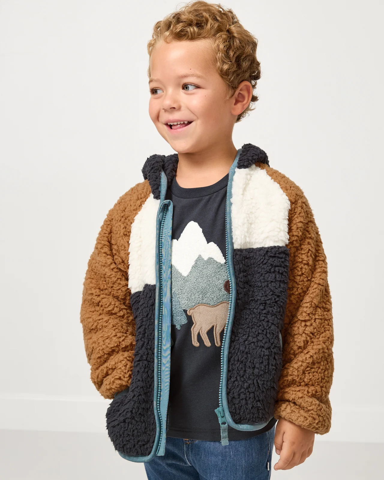 Shadow Gray Sherpa Jacket - Image 5