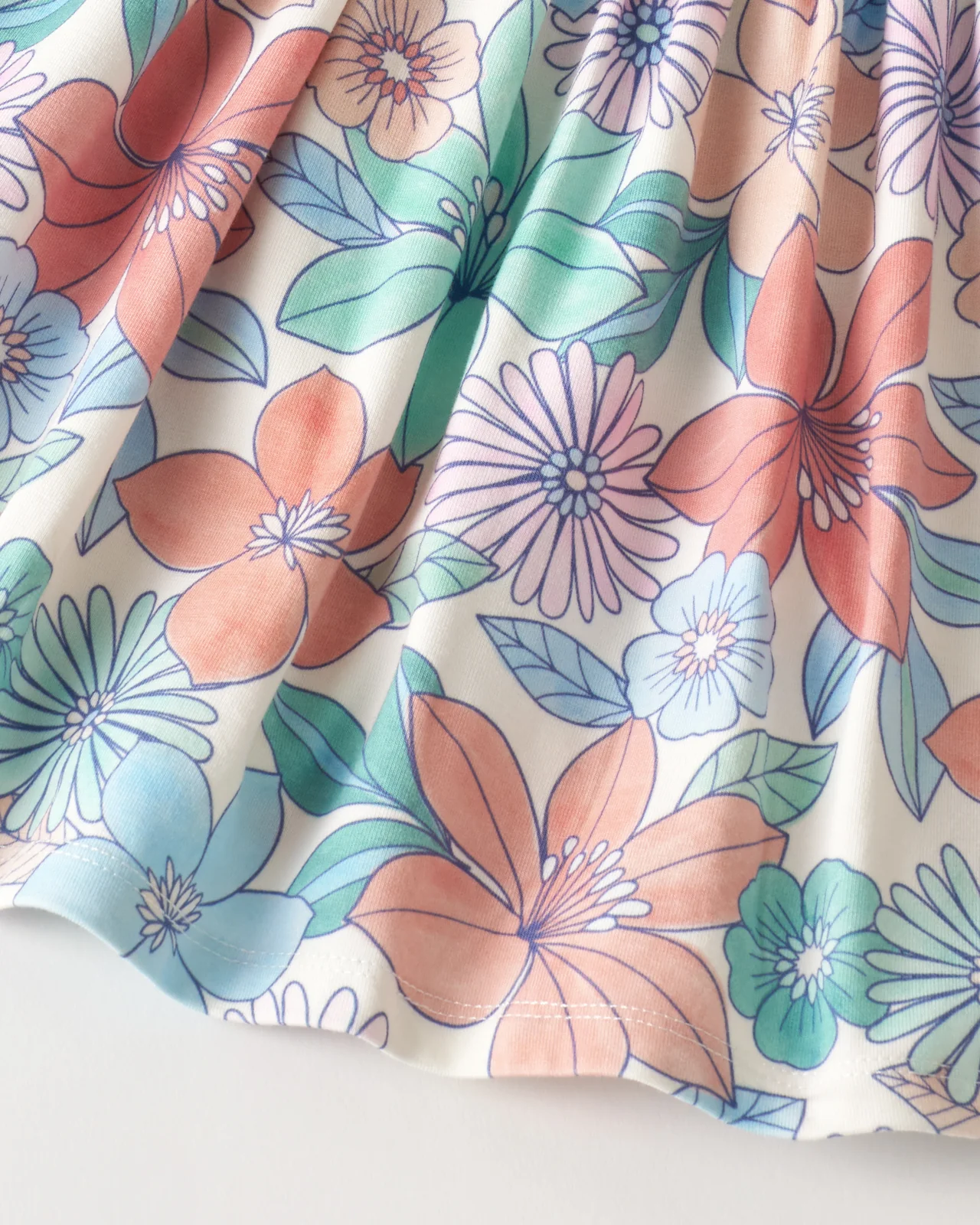 Shoreline Blooms Cross Back Skater Dress with Bloomer - Image 5