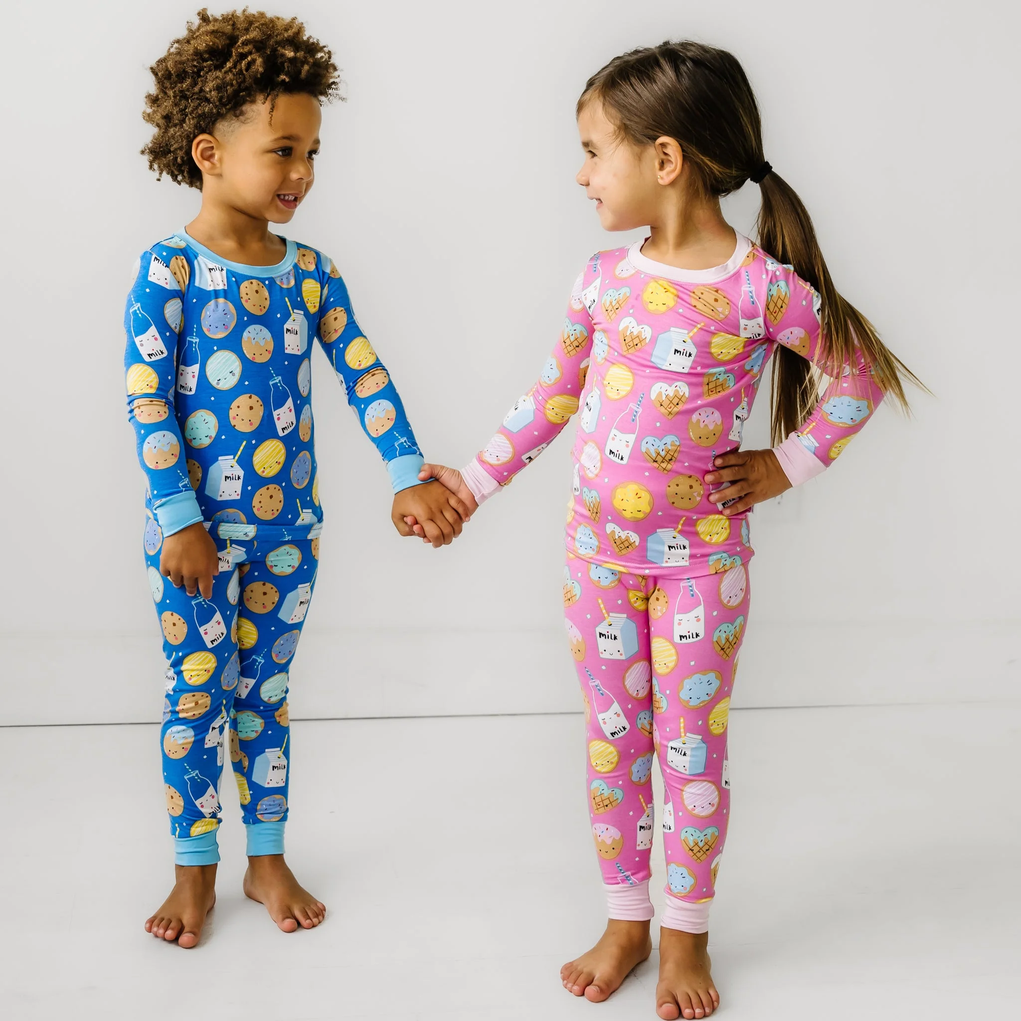 Blue Cookies & Milk Two-Piece Pajama Set - Image 5
