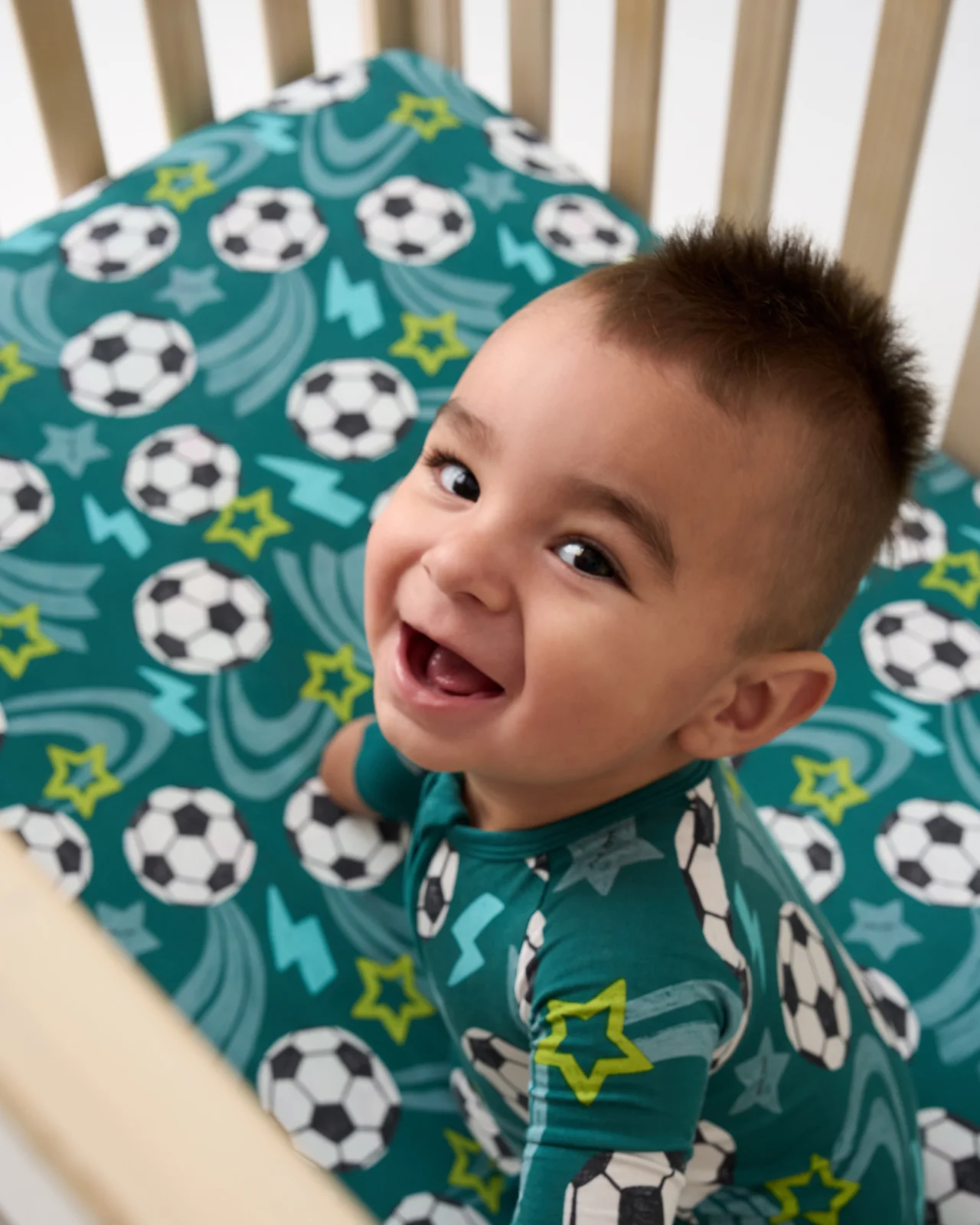 Soccer Stars Fitted Crib Sheet - Image 3