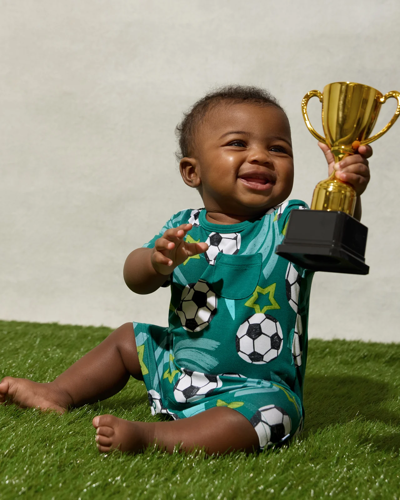 Soccer Stars Pocket Shorty Romper - Image 4