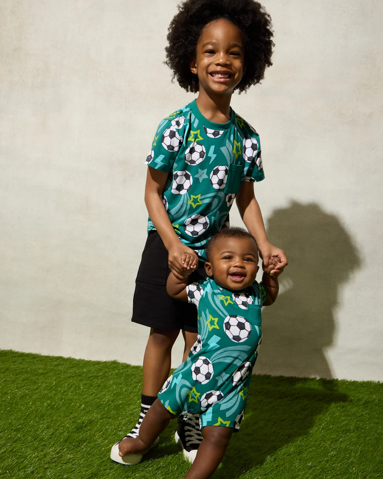Soccer Stars Pocket Shorty Romper - Image 5