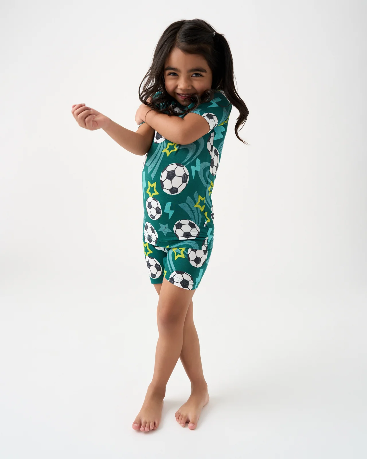 Soccer Stars Two-Piece Short Sleeve & Shorts Pajama Set - Image 4