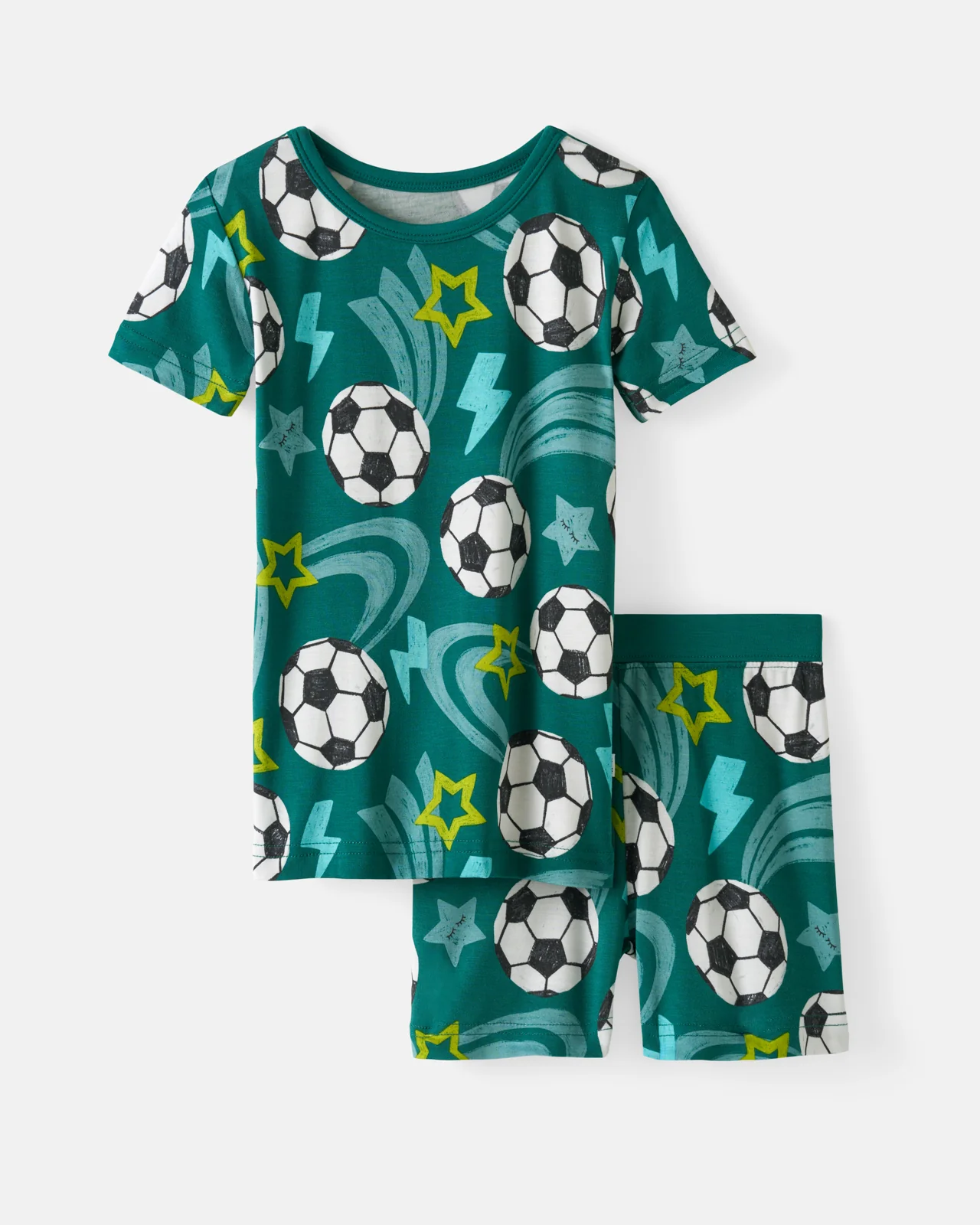Soccer Stars Two-Piece Short Sleeve & Shorts Pajama Set - Image 8