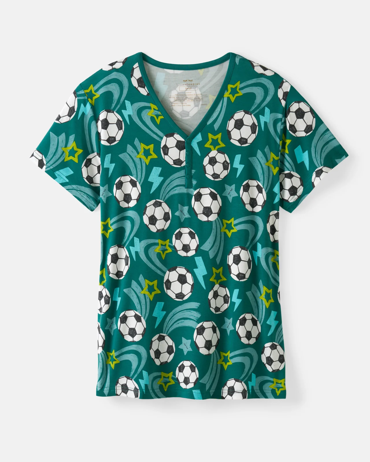 Soccer Stars Women's Short Sleeve Pajama Top - Image 6