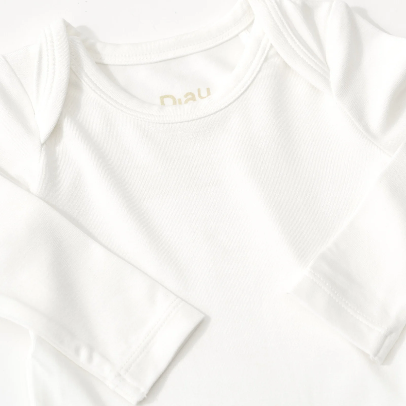 Soft White Long Sleeve Bodysuit - Image 4