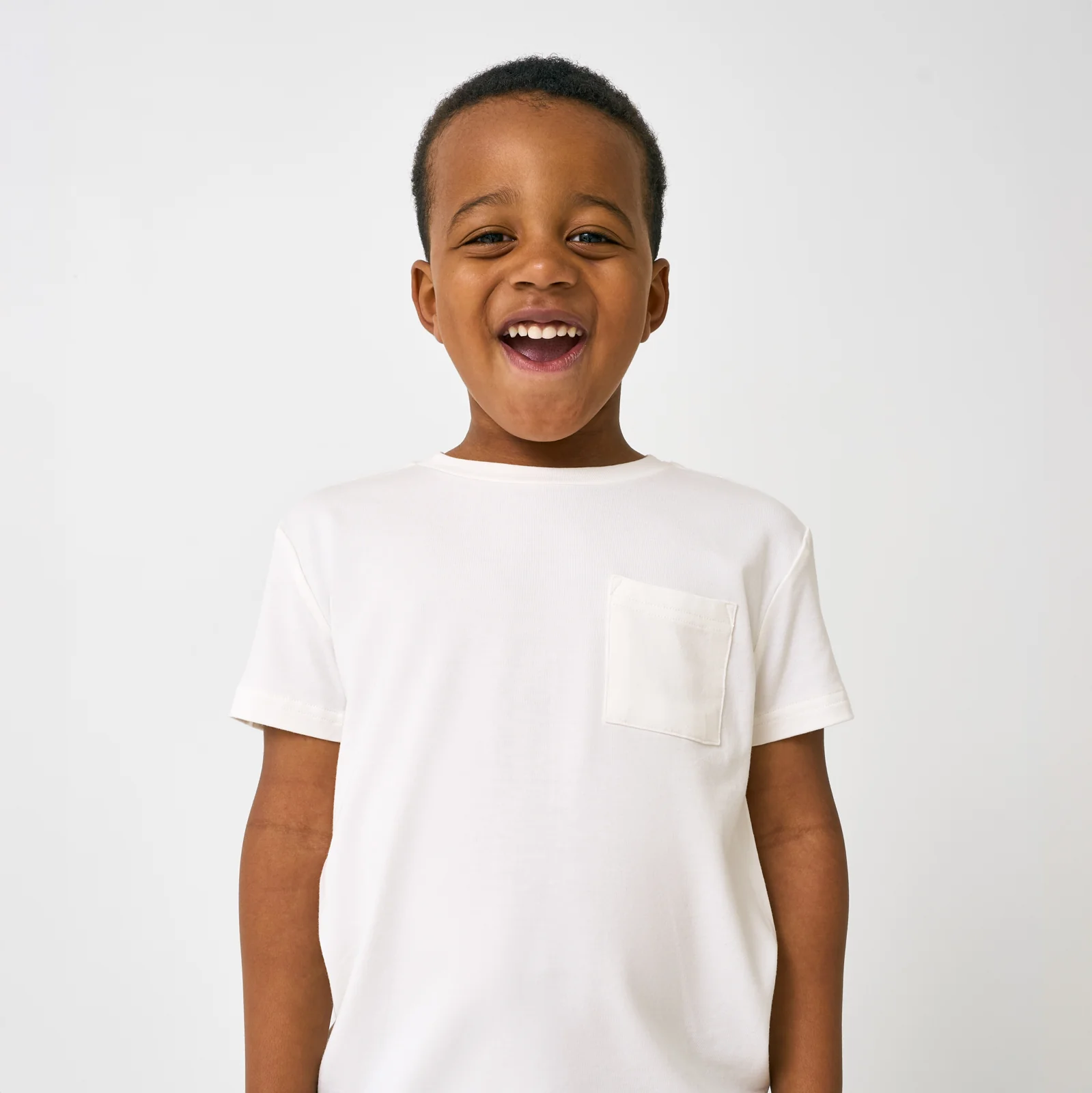 Soft White Short Sleeve Relaxed Pocket Tee - Image 4