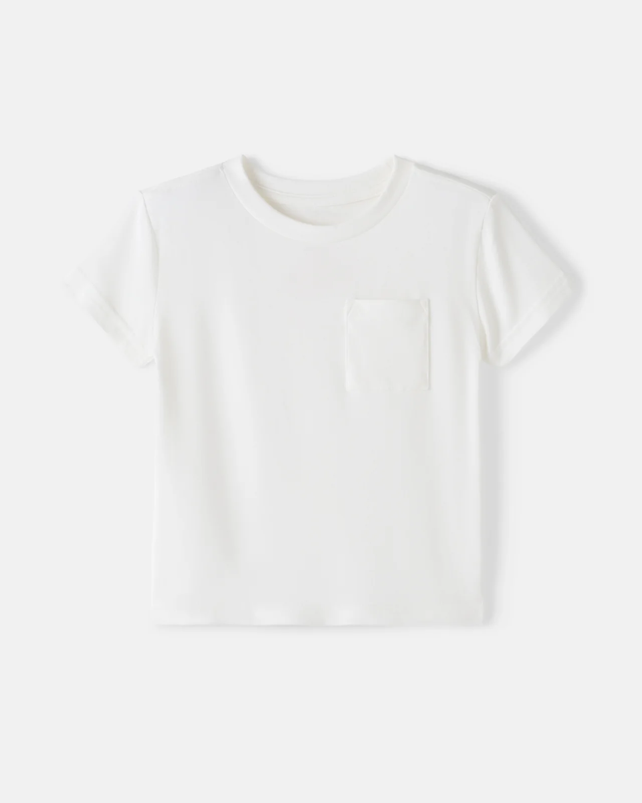 Soft White Short Sleeve Relaxed Pocket Tee - Image 5