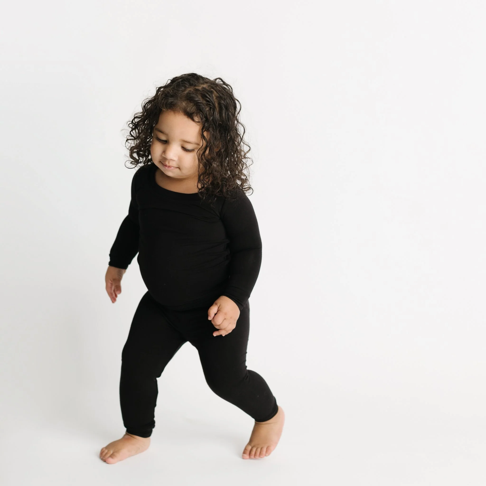 Black Two-Piece Pajama Set - Image 3