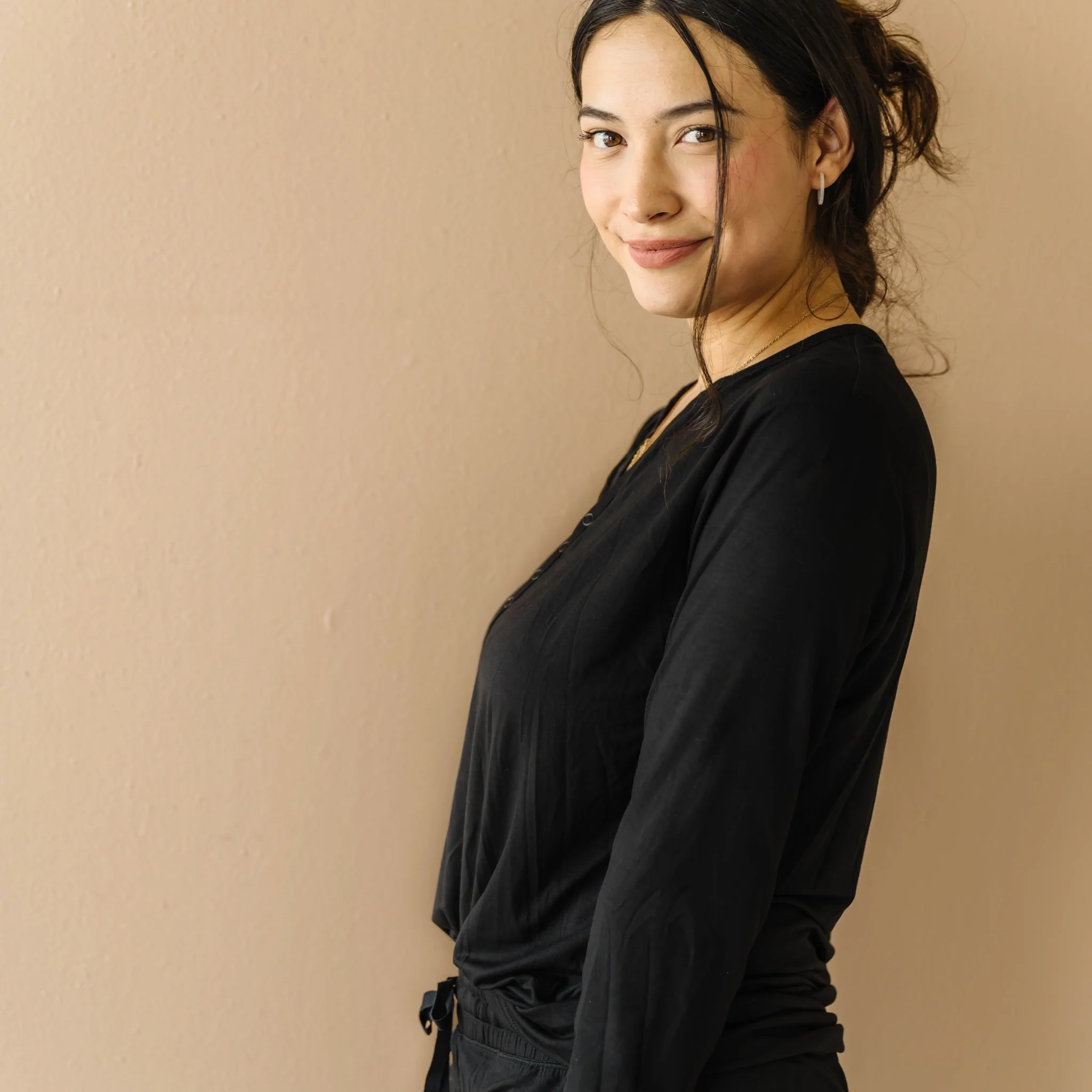 Black Women's Pajama Top - Image 3