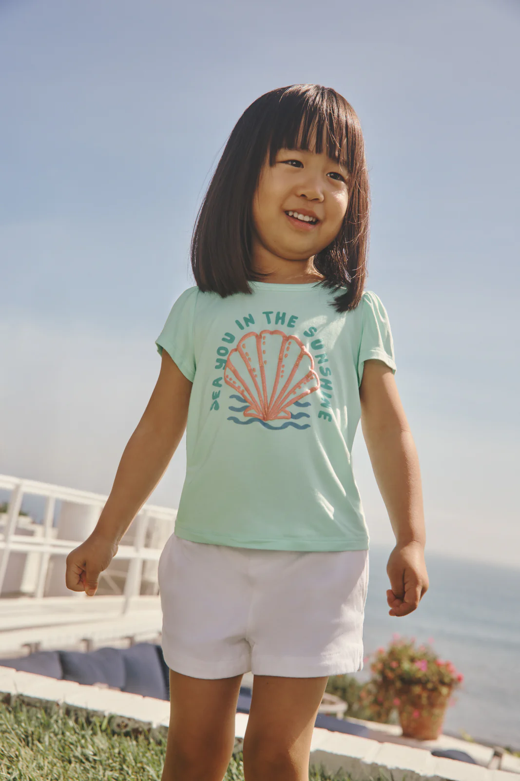 Sparkling Seas Puff Sleeve Tee - Image 4