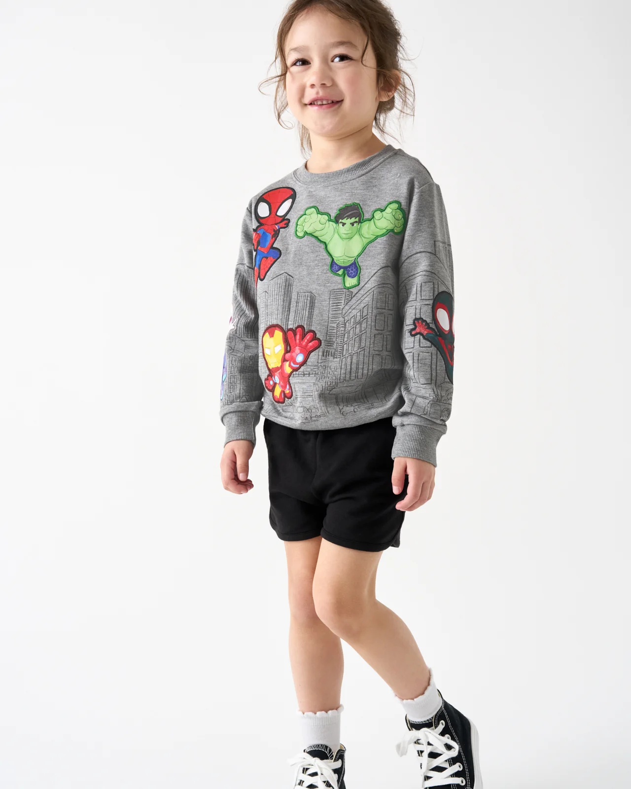 Spidey & His Amazing Friends Mighty City Heroes Crewneck Sweatshirt - Image 3