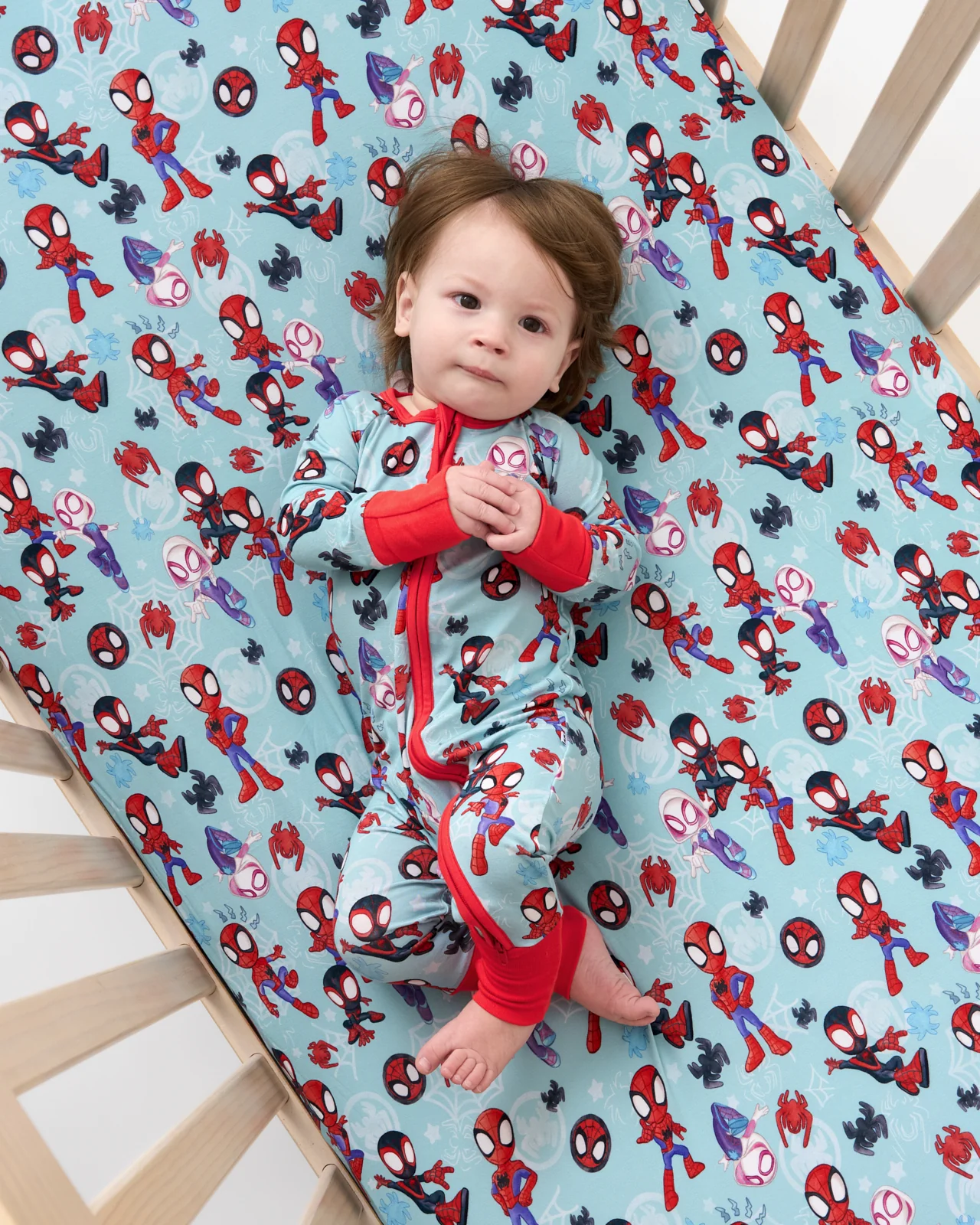Spidey & His Amazing Friends Tiny Webs Fitted Crib Sheet - Image 2