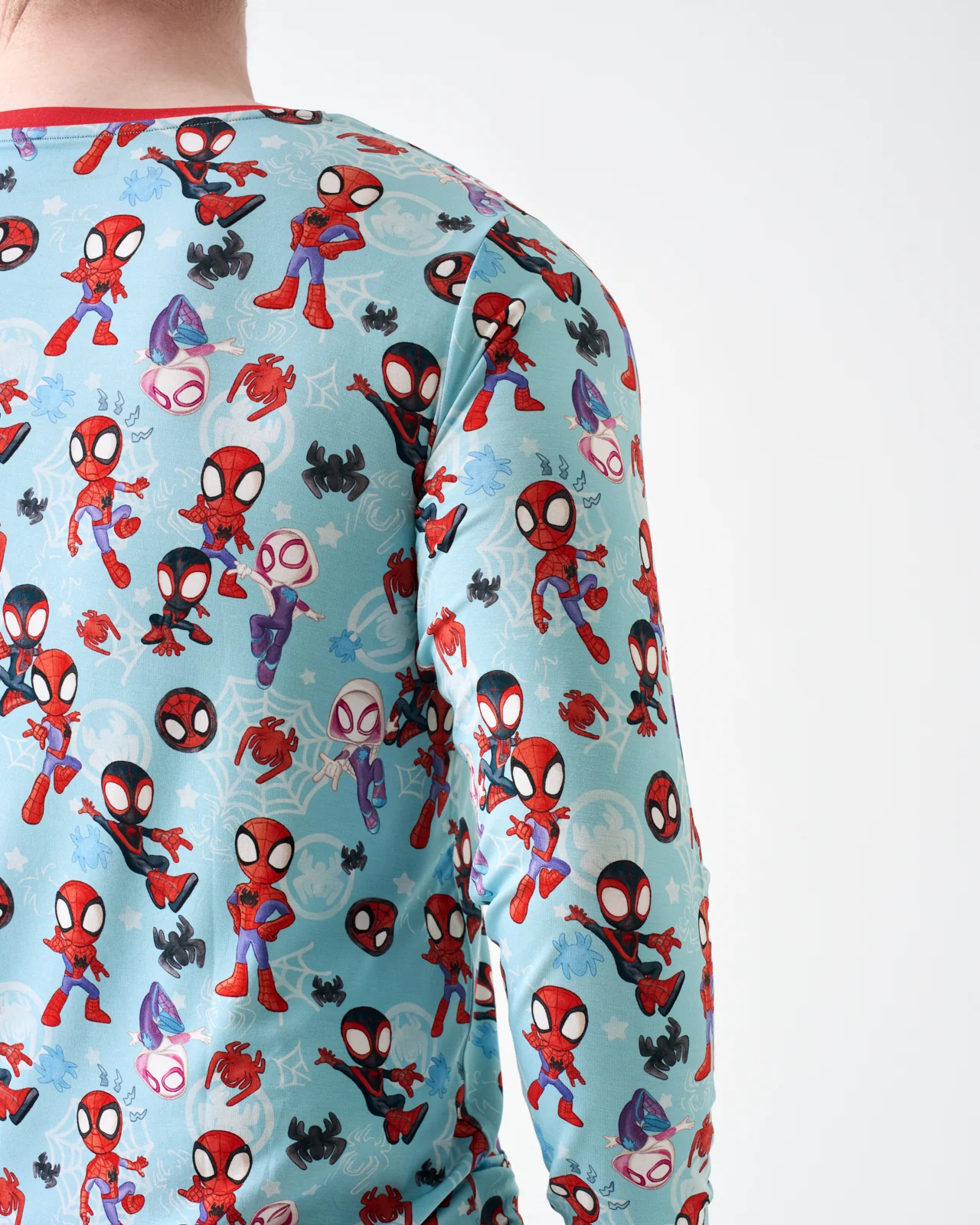 Spidey & His Amazing Friends Tiny Webs Men's Long Sleeve Pajama Top - Image 2